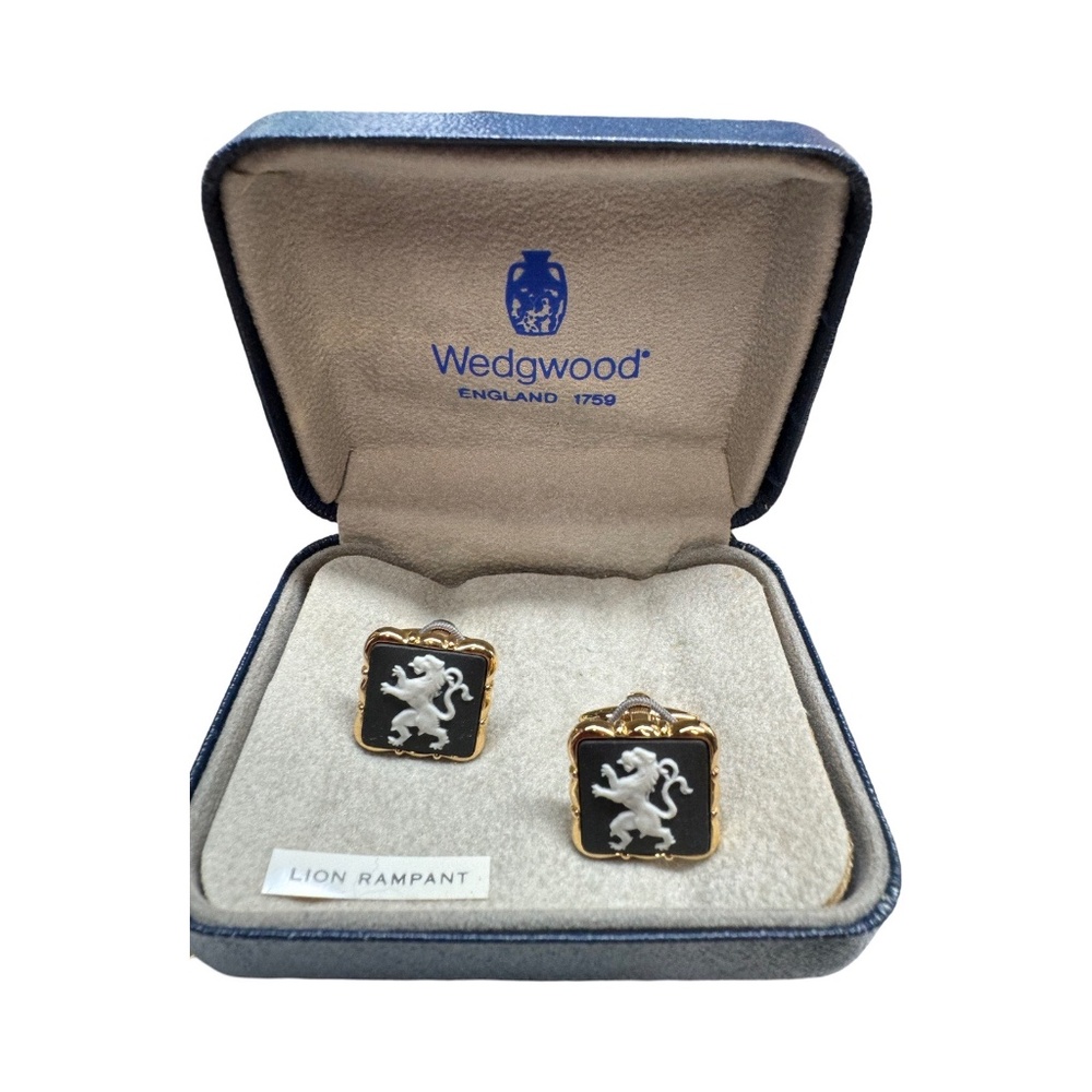 Wedgewood cufflinks in box